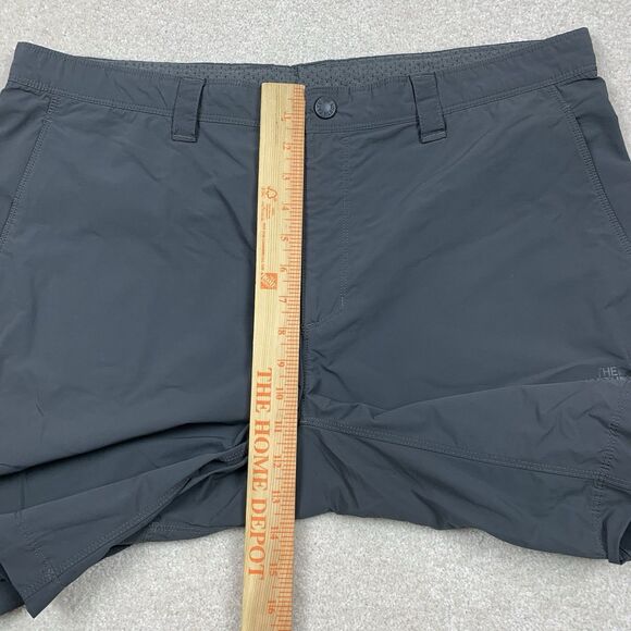 The North Face Shorts Mens 38 Gray Chino Casual Hiking Hiker Outdoor Cotton Hike - Picture 11 of 12